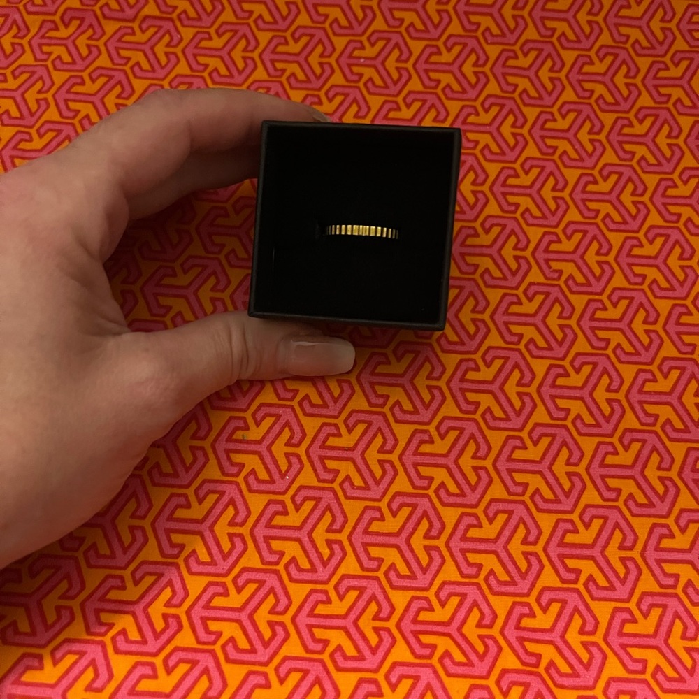 Gold Ring in Black Box